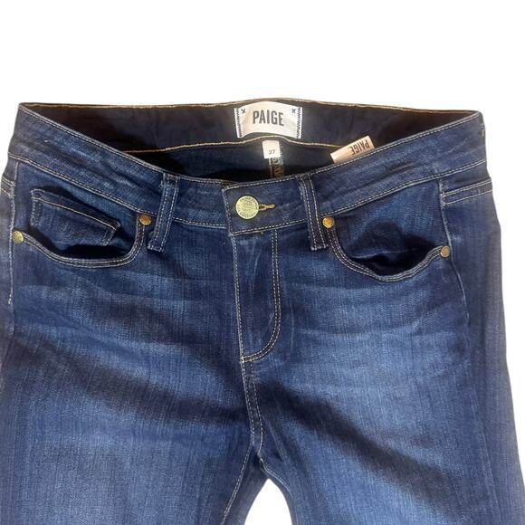 Paige Skyline Straight dark denim jeans 27 - Picture 4 of 6